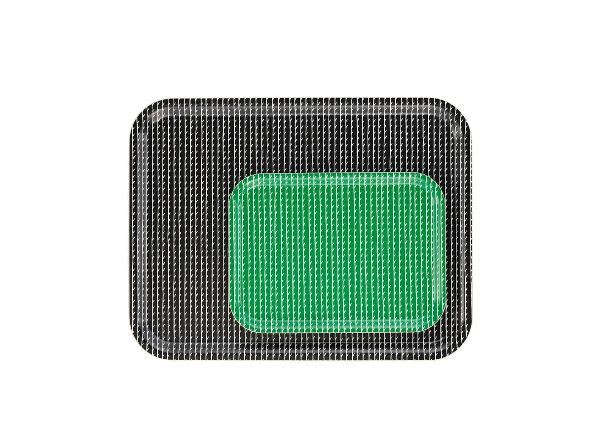 Artek Rivi tarjotin iso musta/valkoinen - Laatukaluste