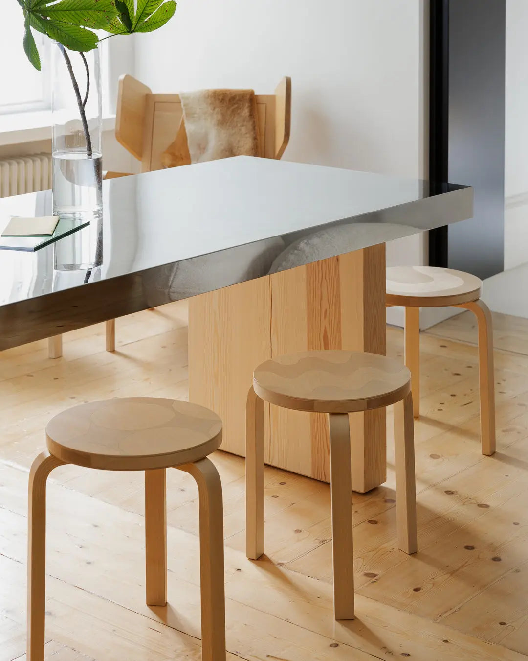 Artek + Marimekko 60 jakkara Kivet Artek