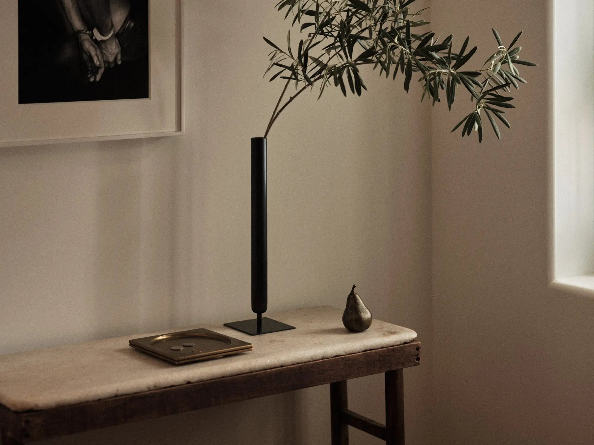 Audo Copenhagen Stance maljakko 40 cm pronssattu messinki Audo Copenhagen