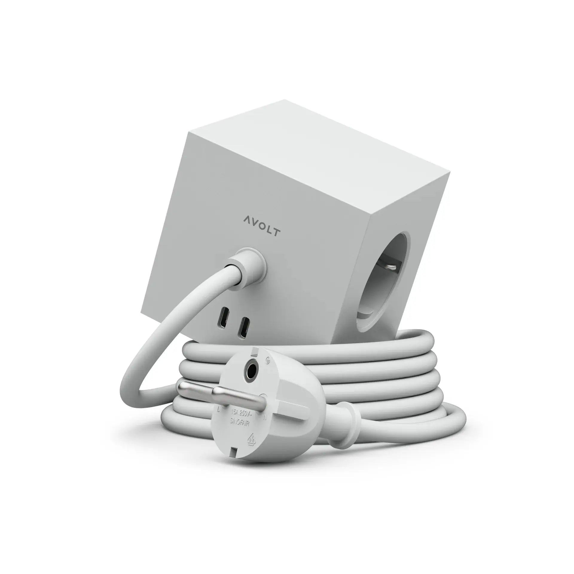 Avolt Square 1 USB-C jatkojohto 3m harmaa Avolt