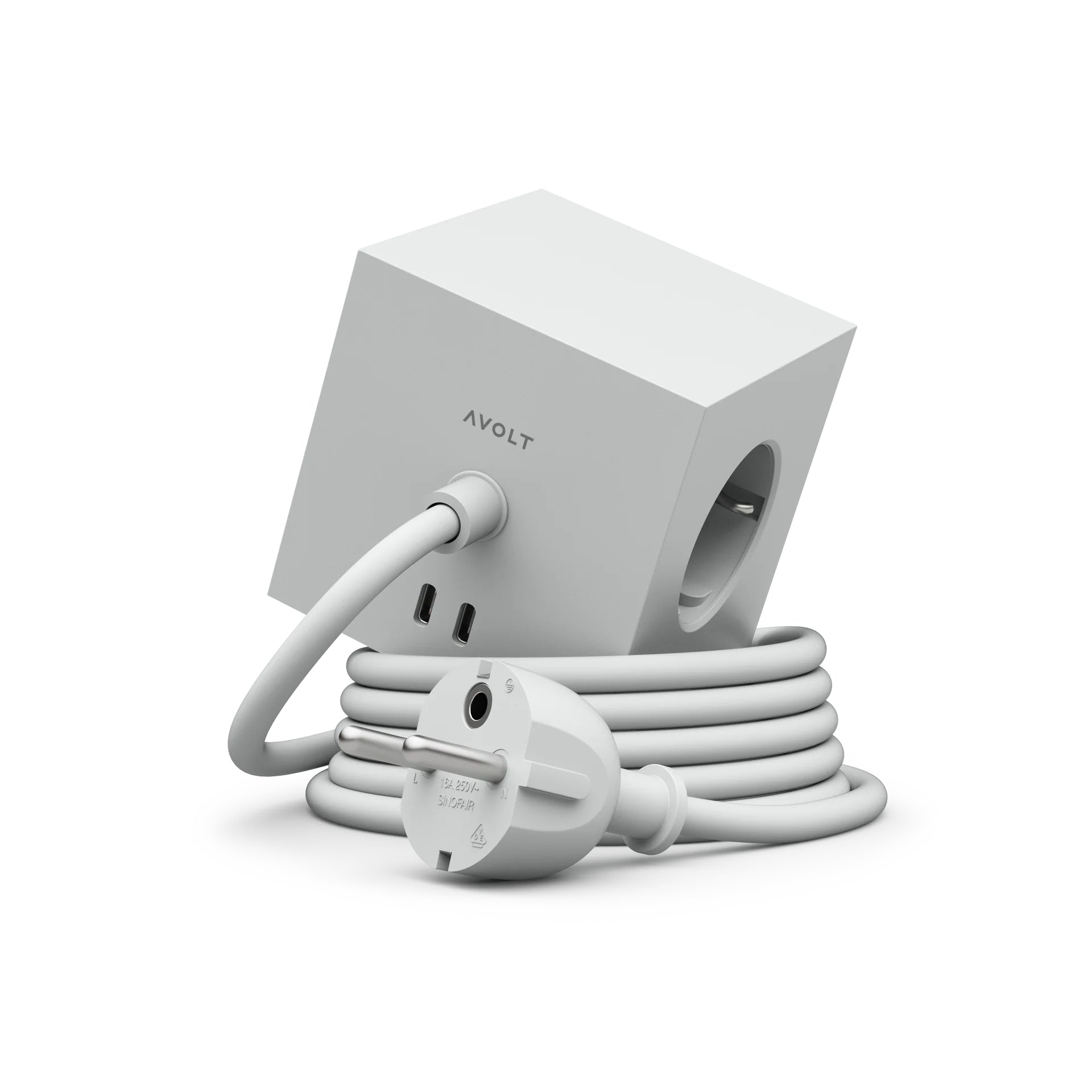 Avolt Square 1 USB-C jatkojohto 3m harmaa Avolt