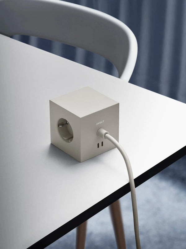Avolt Square 1 USB-C jatkojohto 3m hiekka Avolt
