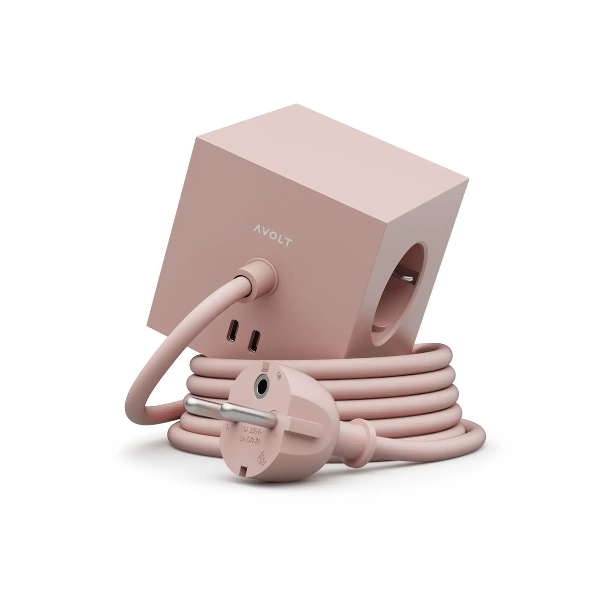 Avolt Square 1 USB-C jatkojohto 3m vaaleanpunainen Avolt