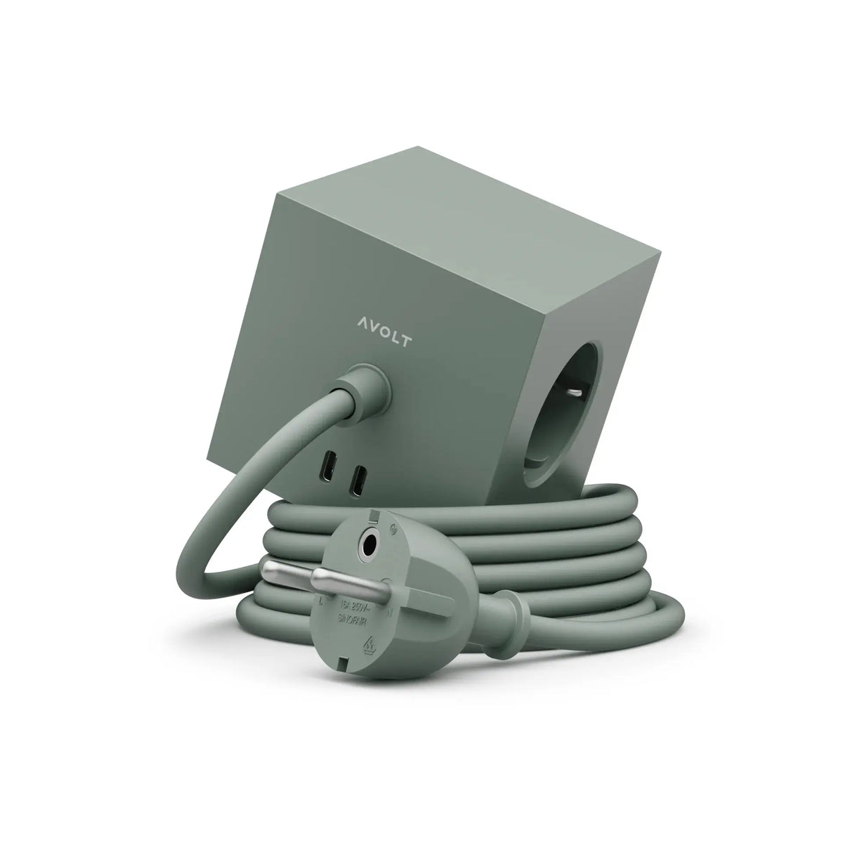 Avolt Square 1 USB-C jatkojohto 3m vihreä Avolt