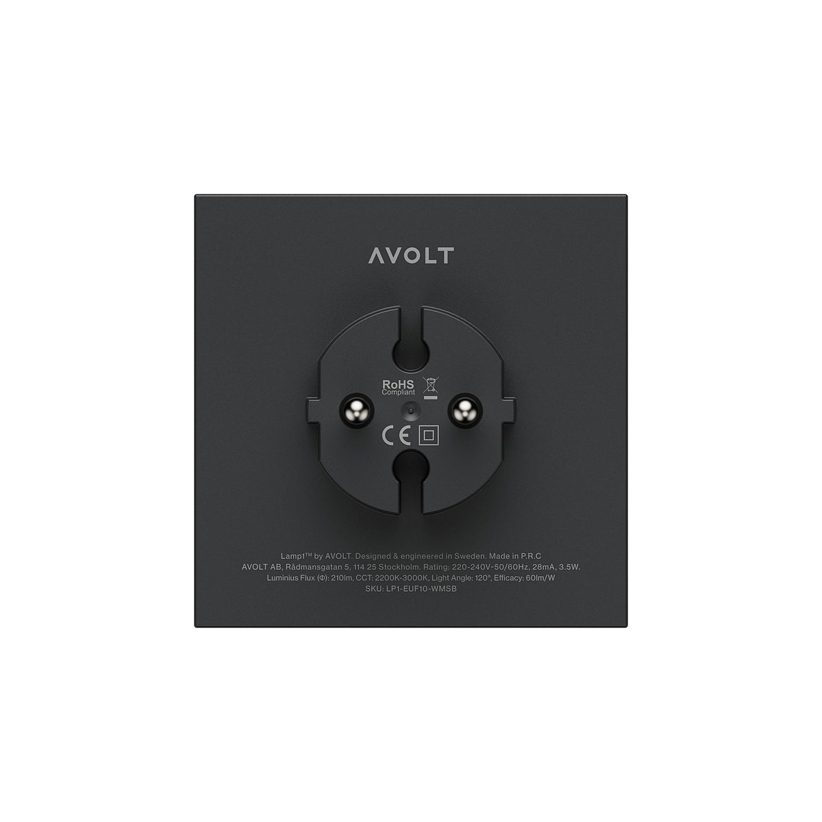 Avolt Lamp 1 night light black