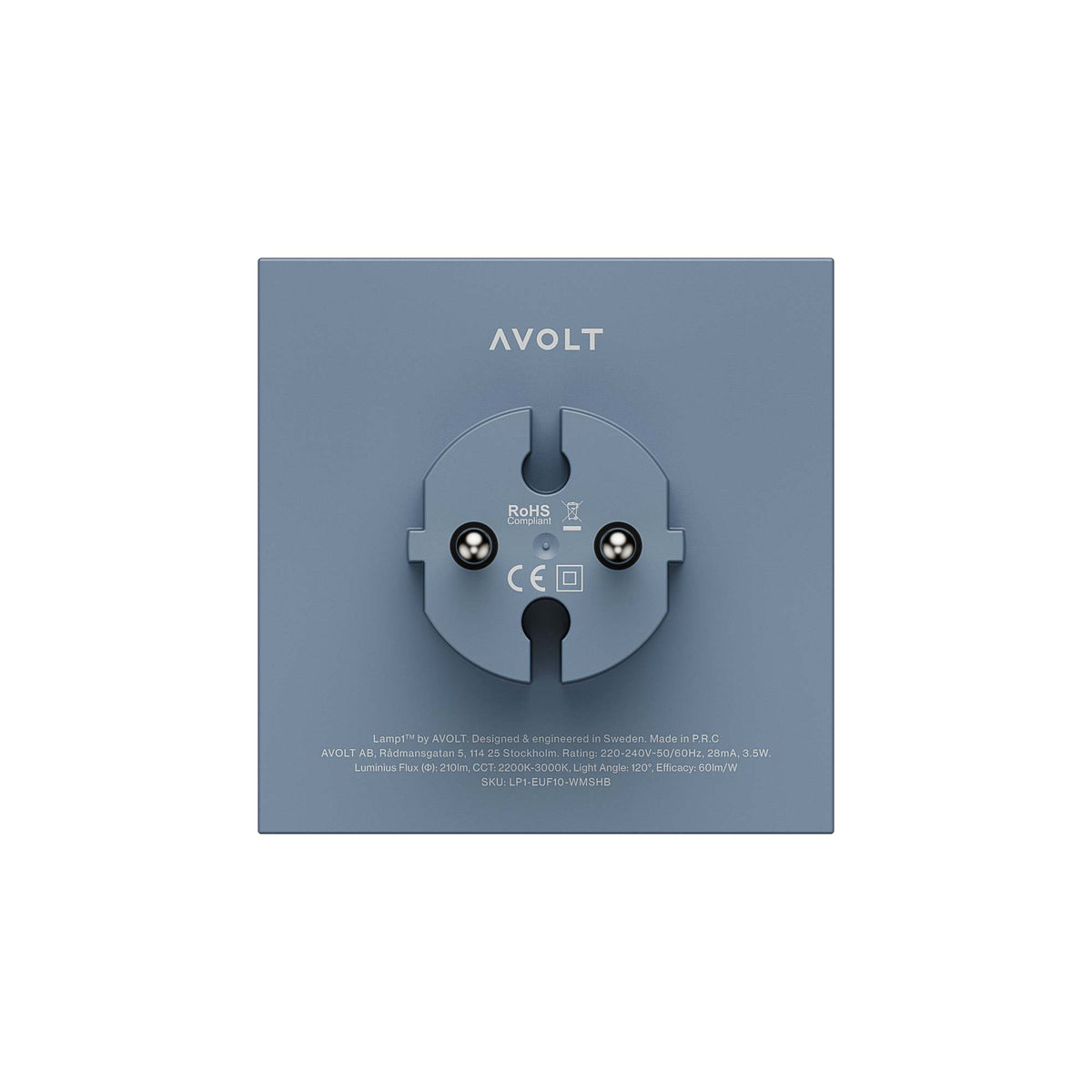 Avolt Lamp 1 yövalo sininen