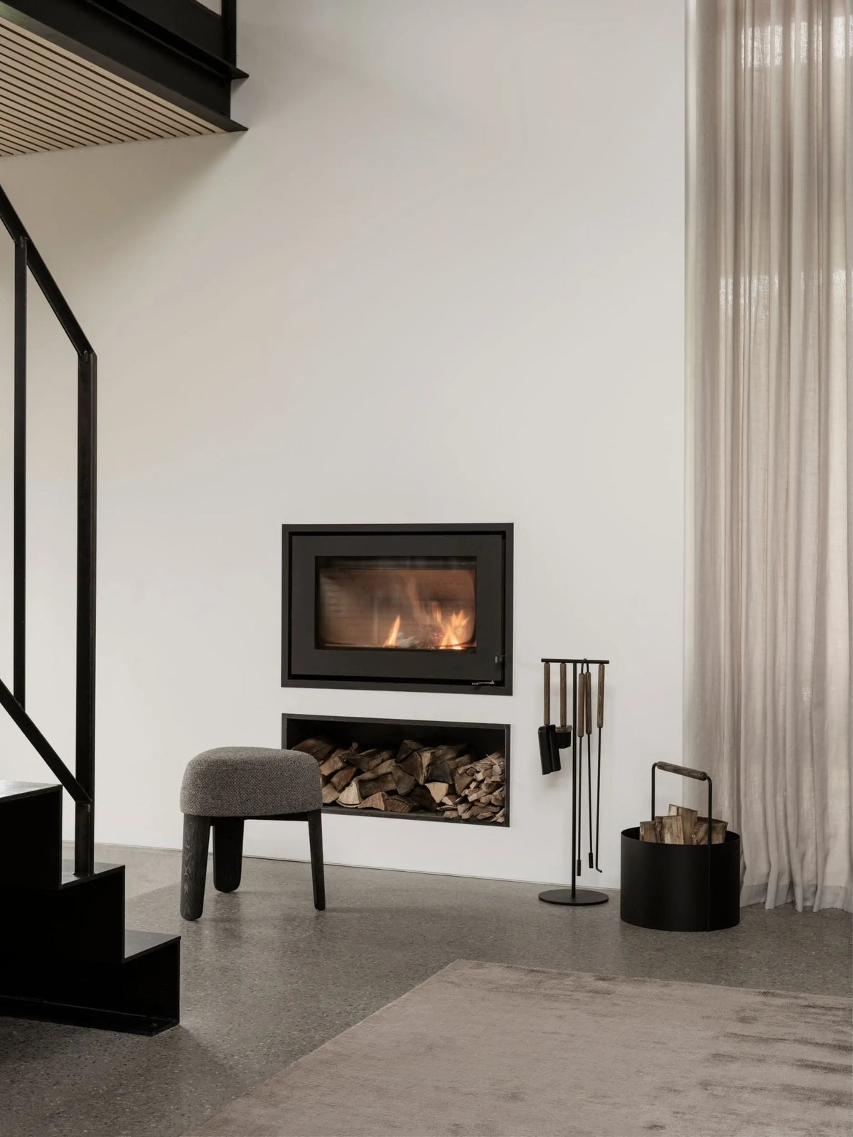 Blomus Ashi halkoteline M ruskea/musta Blomus