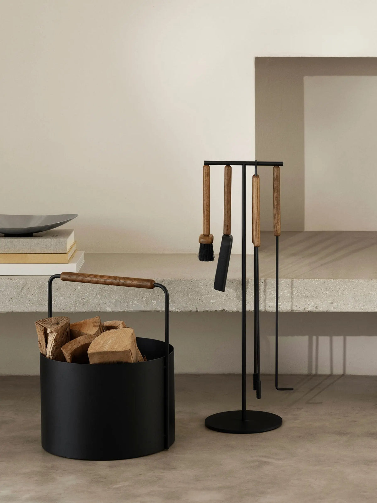 Blomus Ashi halkoteline M ruskea/musta Blomus