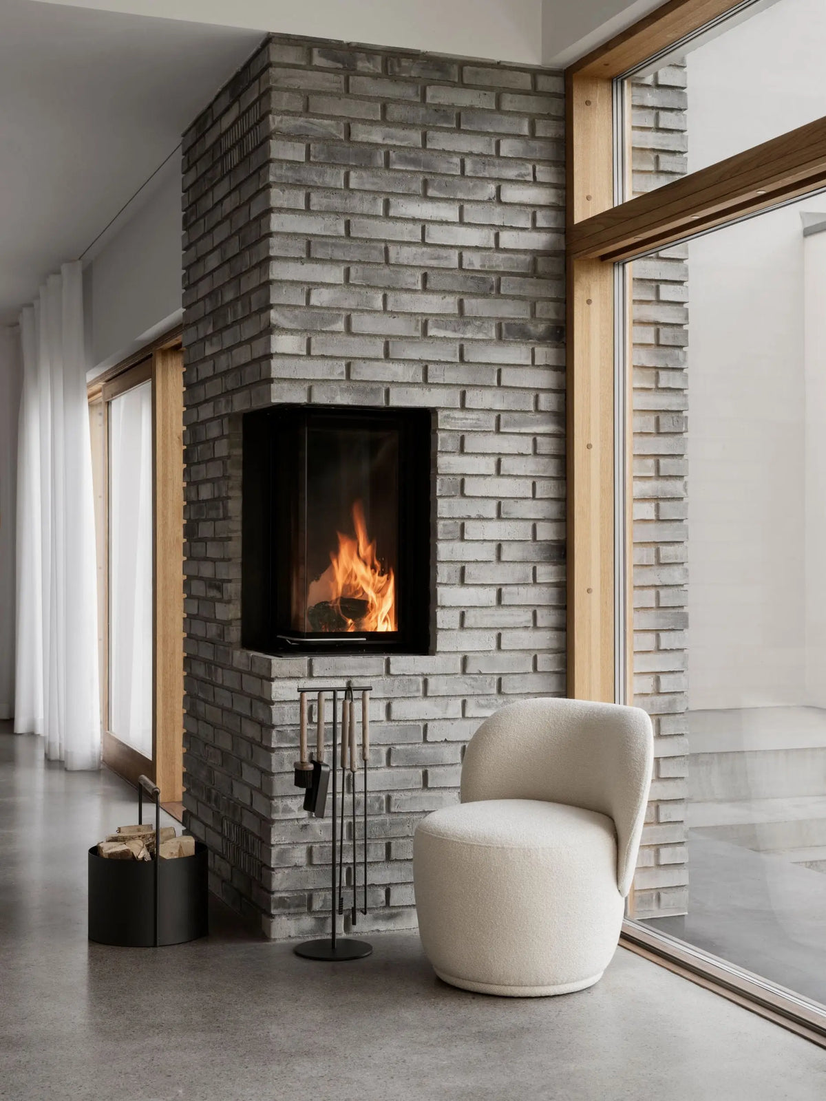 Blomus Ashi halkoteline M ruskea/musta Blomus