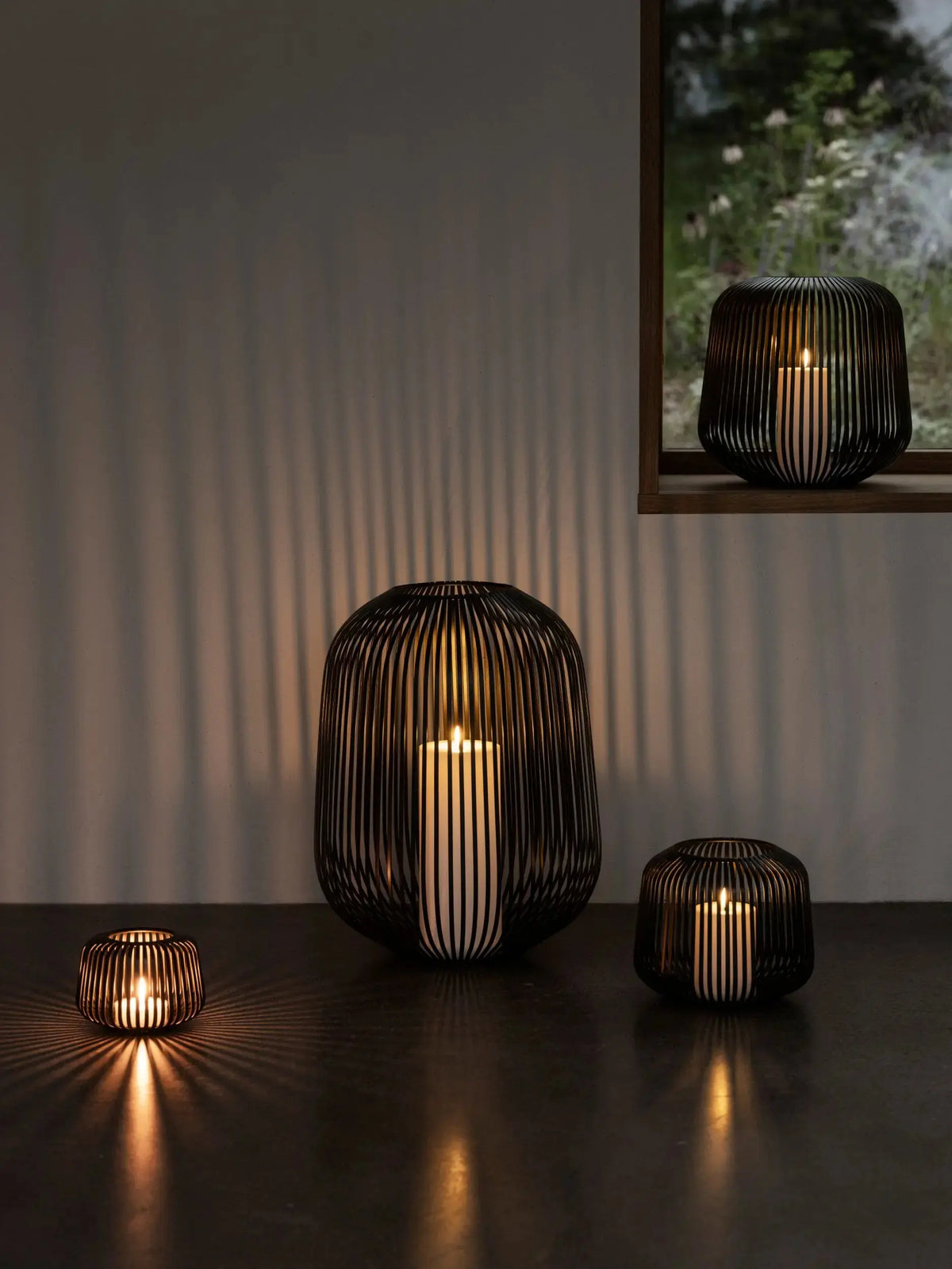 Blomus Lito M lyhty musta Blomus