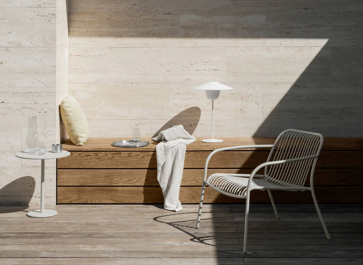 Blomus YUA Wire Lounge tuoli silkinharmaa Blomus