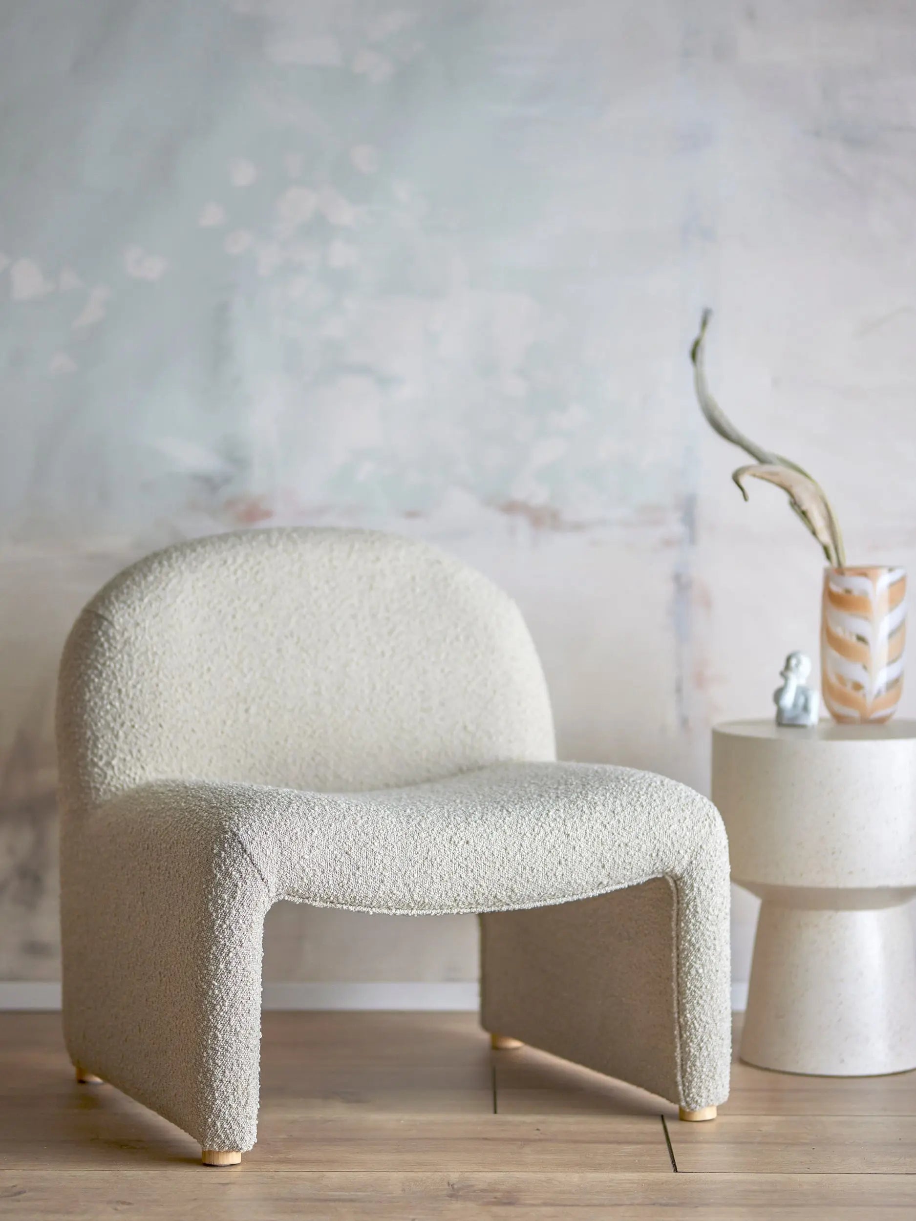 Bloomingville Neel lepotuoli valkoinen Bloomingville