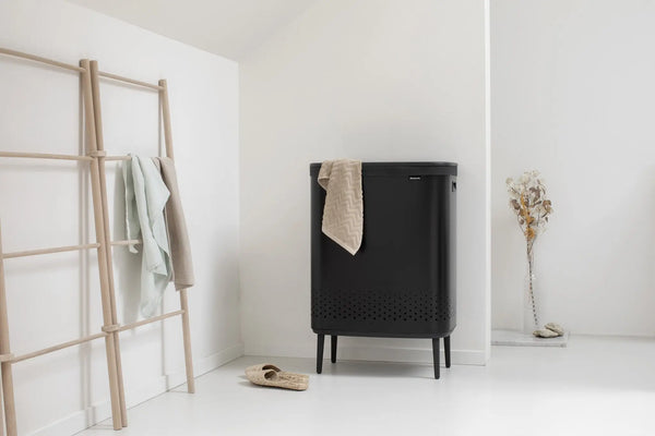Brabantia Bo hi pyykkikori 2 x 45l mattamusta - Laatukaluste