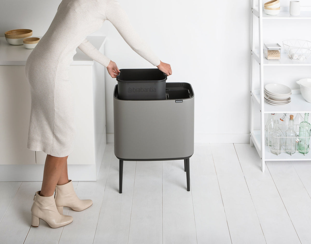 Brabantia Bo Touch 11+23 kierrätyskaluste mineraalinharmaa Brabantia