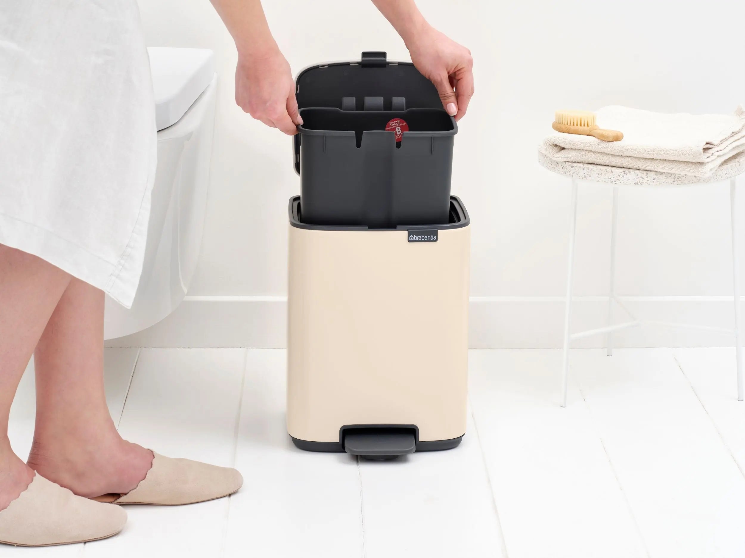 Brabantia Bo poljinroska-astia 7L soft beige Brabantia