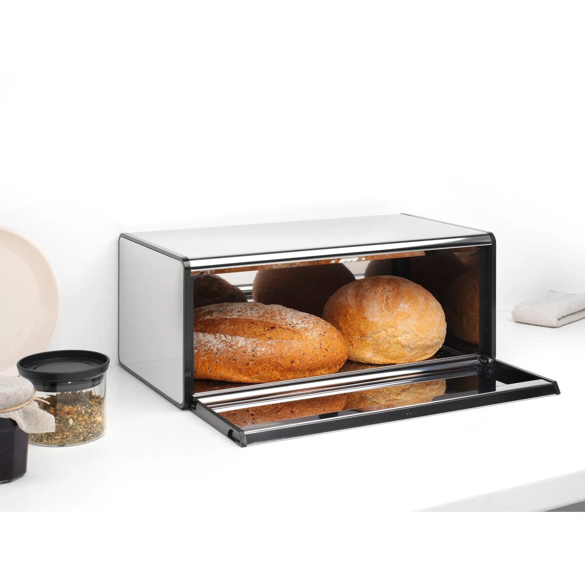 Brabantia Fall Front leipälaatikko kiiltävä teräs Brabantia