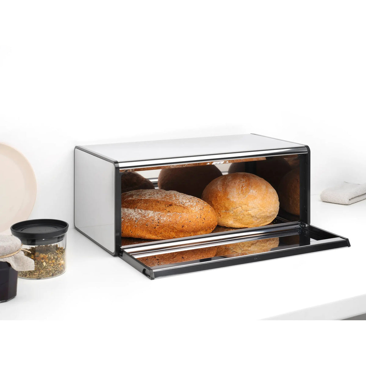 Brabantia Fall Front leipälaatikko kiiltävä teräs Brabantia