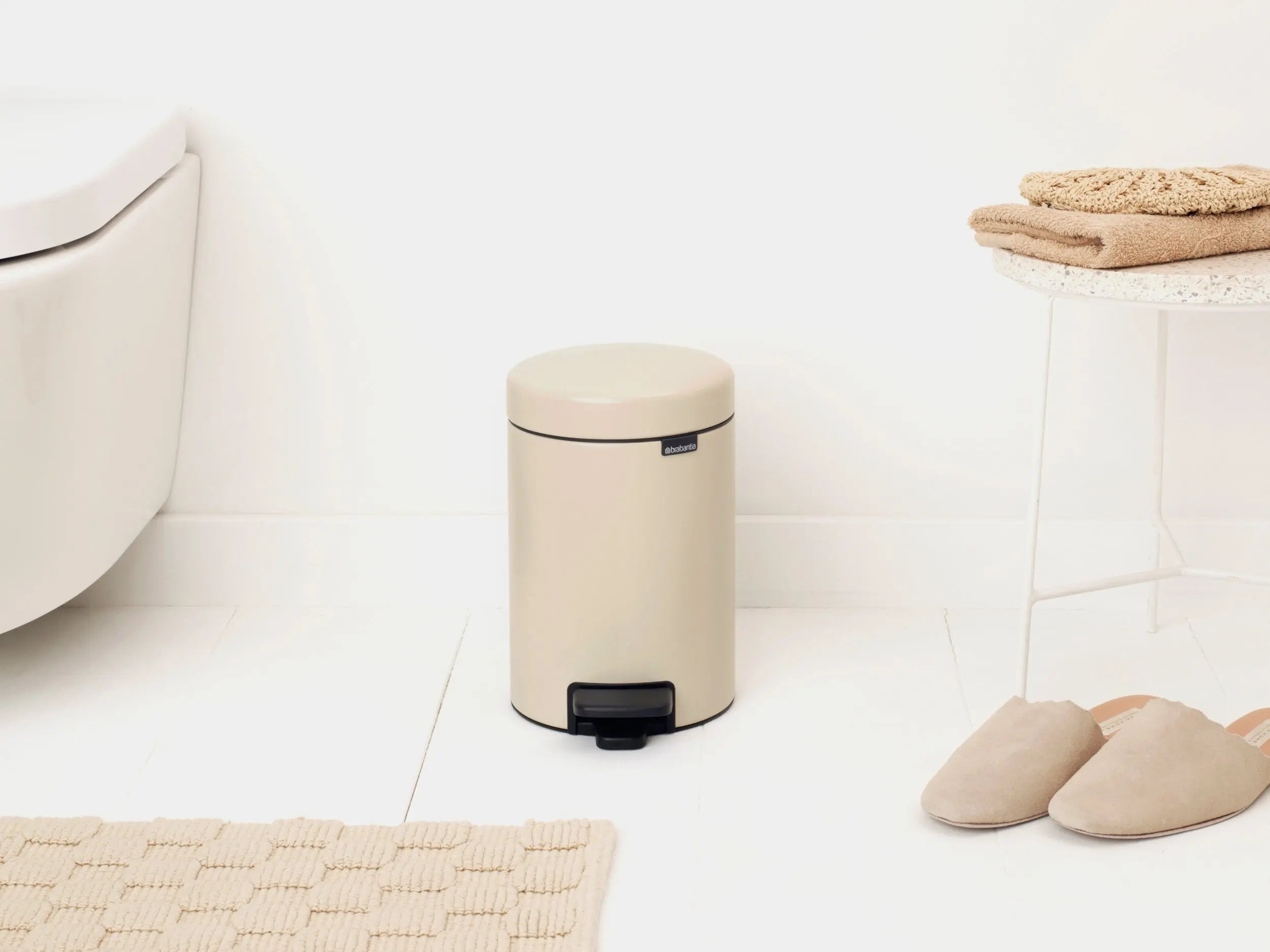 brabantia 3l pedal bin Brabantia NewIcon 3L pedal bin soft beige