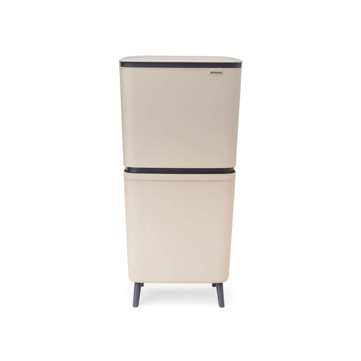 Brabantia SortUp Hi 10+10+25L kierrätysastia soft beige Brabantia