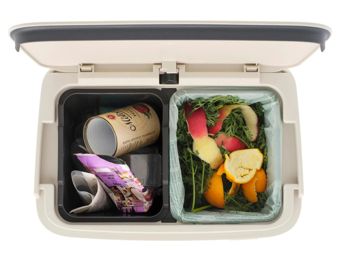 Brabantia SortUp Hi 10+10+25L kierrätysastia soft beige Brabantia