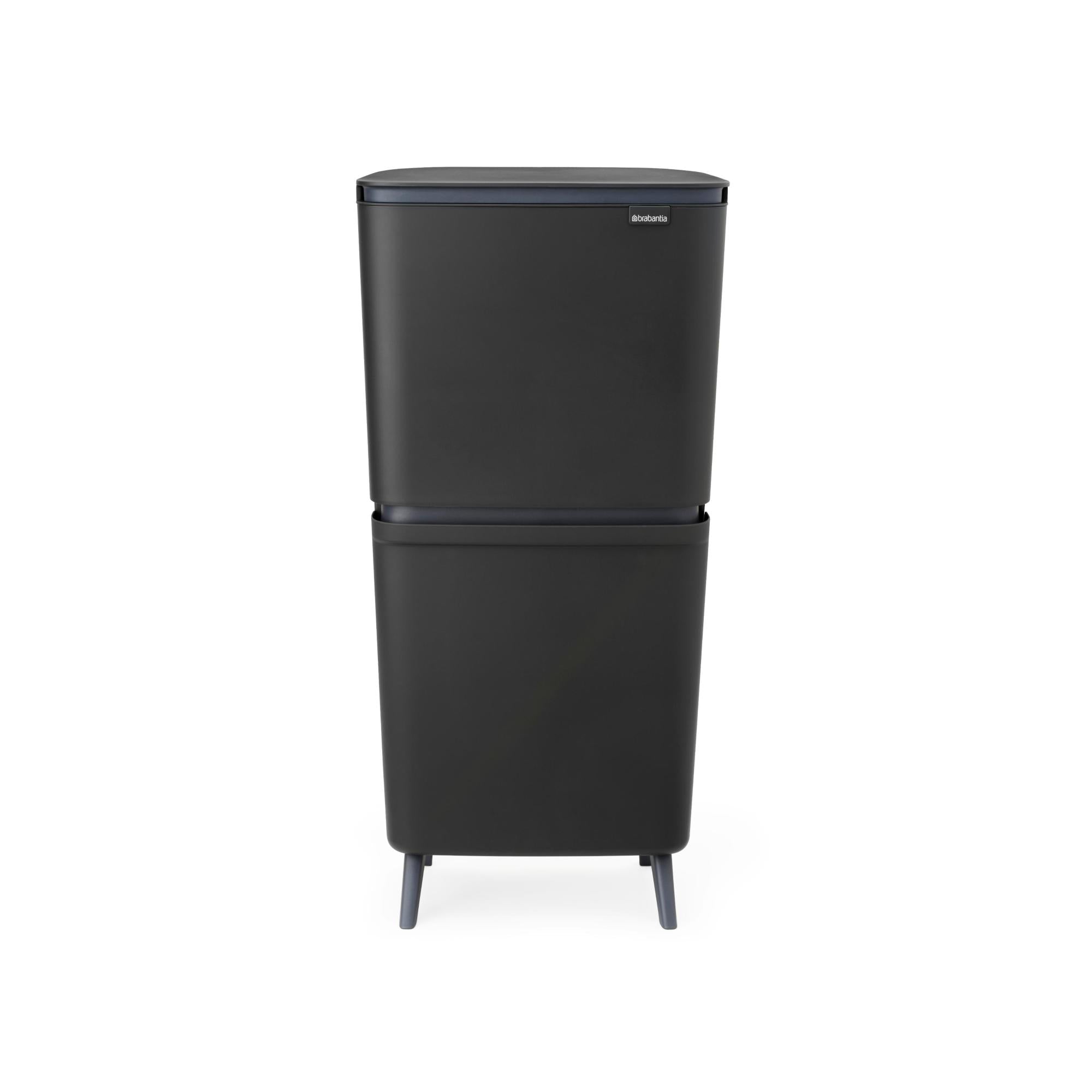Brabantia SortUp Hi 10+10+25L kierrätysastia tummanharmaa Brabantia