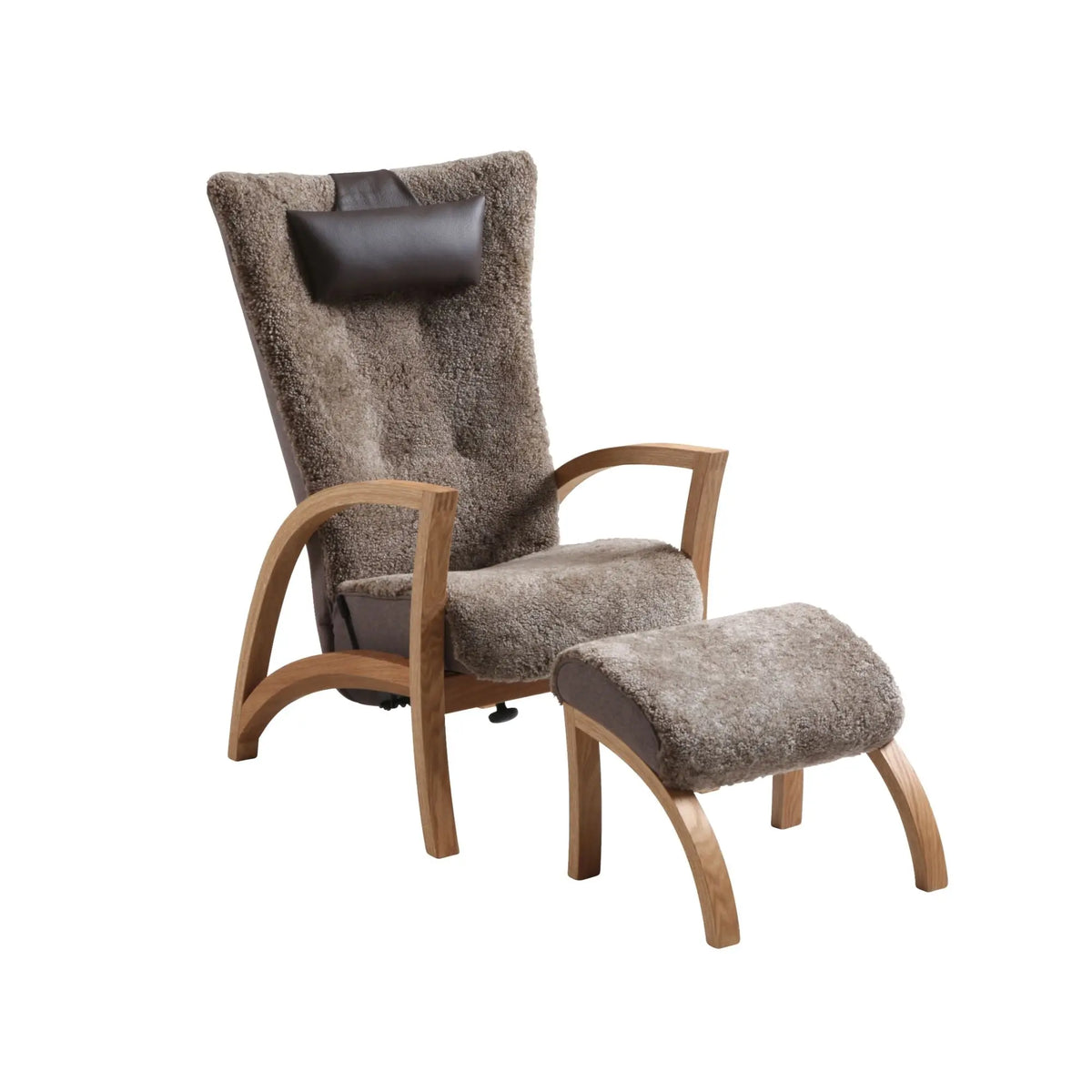 Bröderna Anderssons Focus lepotuoli+rahi öljytty tammi/nougat Bröderna Anderssons