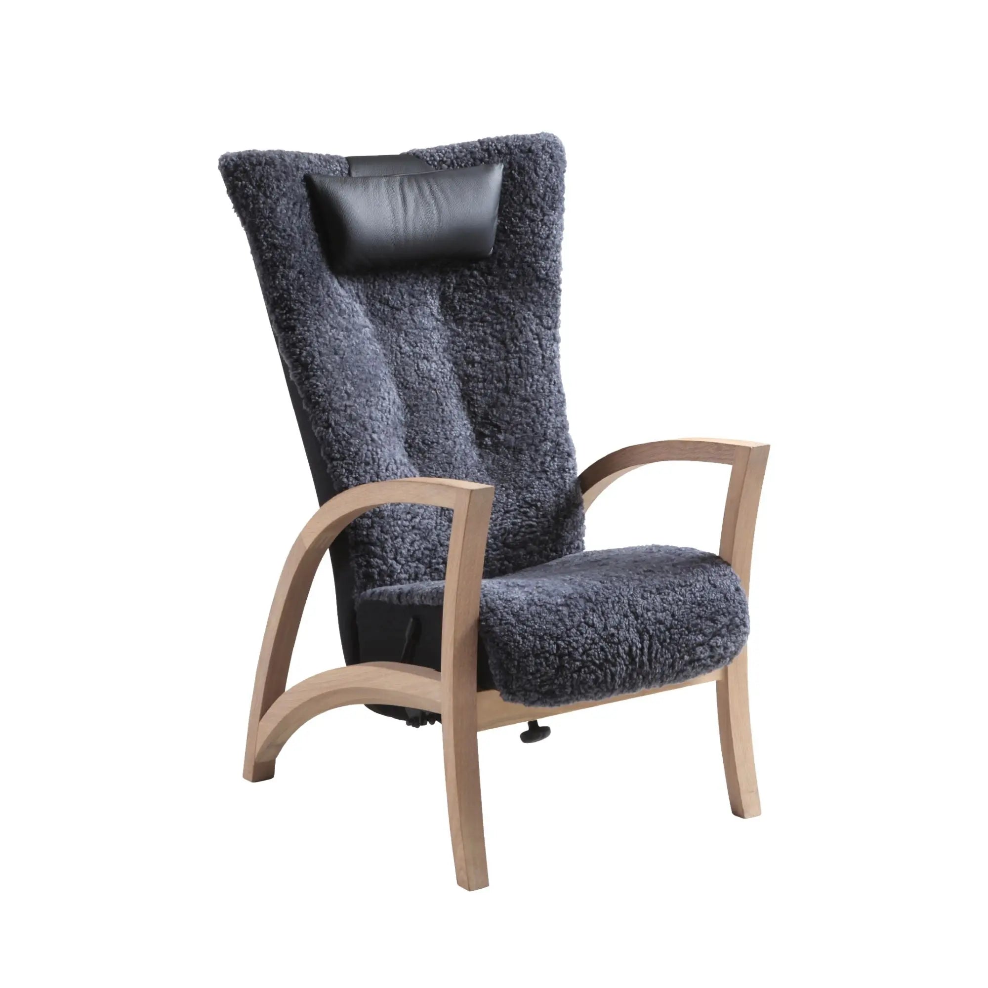 Bröderna Anderssons Focus lepotuoli+rahi valkopigmentoitu tammi/harmaa Bröderna Anderssons