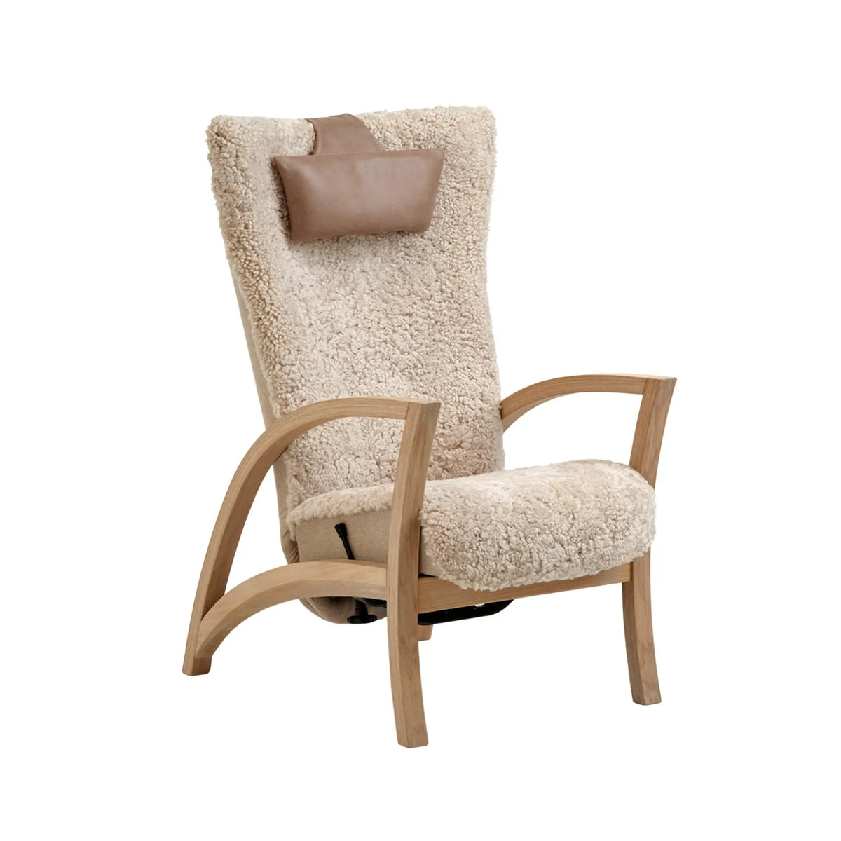 Bröderna Anderssons Focus lepotuoli+rahi valkopigmentoitu tammi/moonlight Bröderna Anderssons