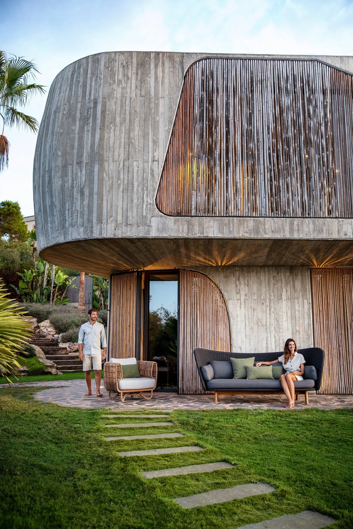 Cane-line Nest lepotuoli ruskea Cane-line