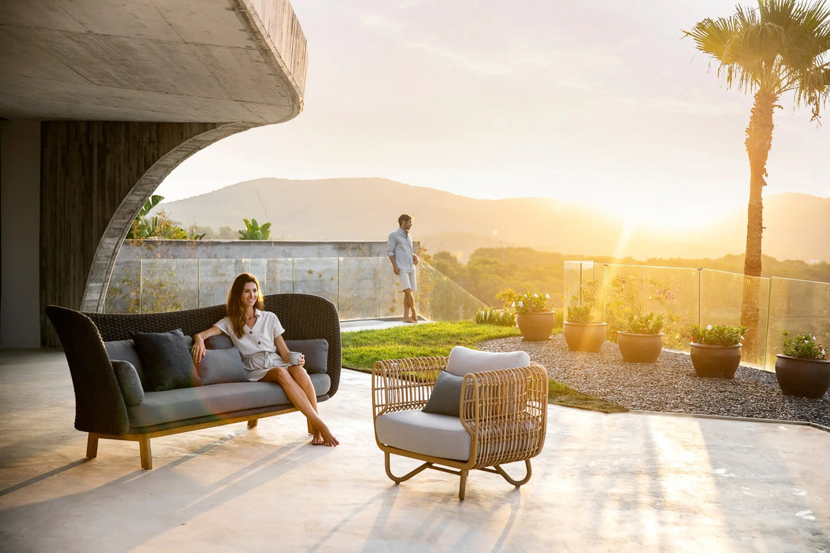 Cane-line Nest lepotuoli ruskea Cane-line