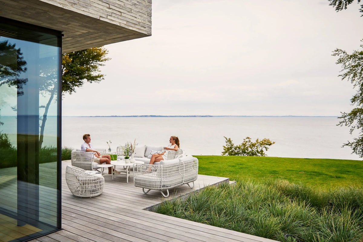 Cane-line Nest lepotuoli valkoinen Cane-line