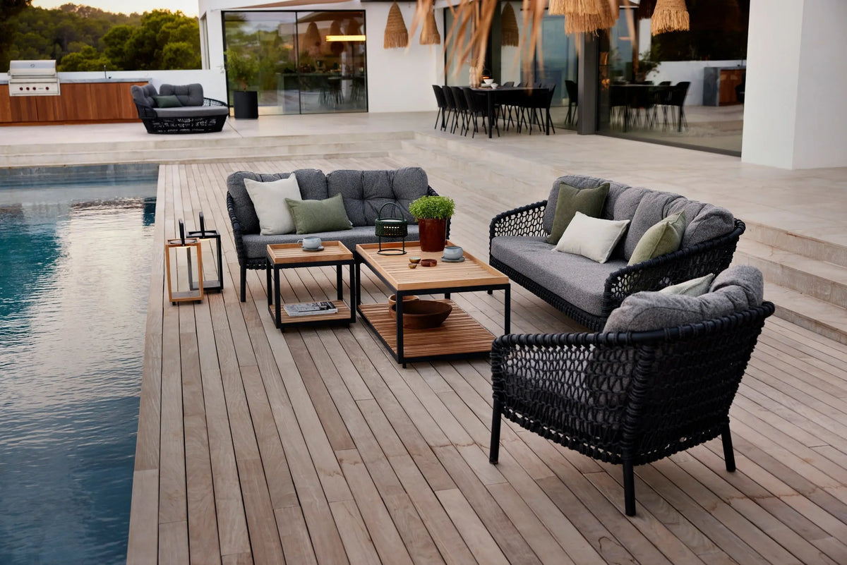 Cane-line Ocean 3-ist. sohva tummanharmaa Cane-line