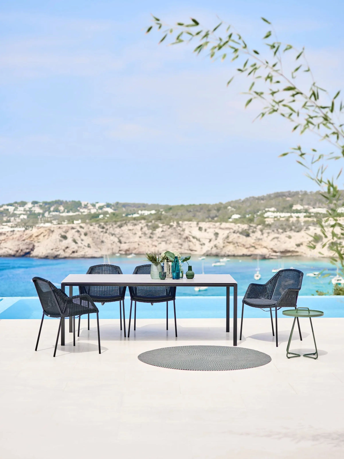 Cane-line Pure pöytä 200x100 laavanharmaa/betoninharmaa Cane-line