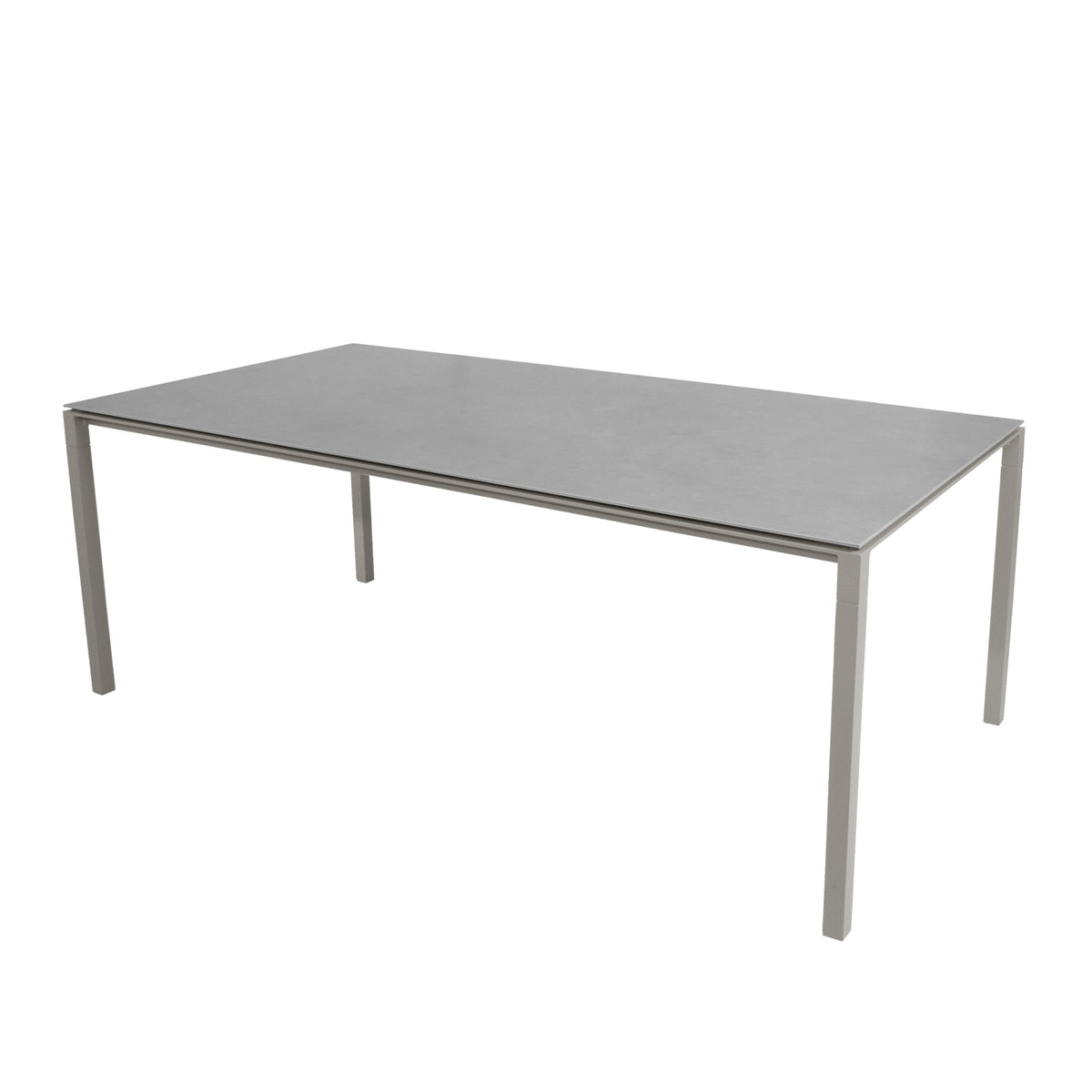 Cane-line Pure pöytä 100x200 betoninharmaa/taupe - Laatukaluste