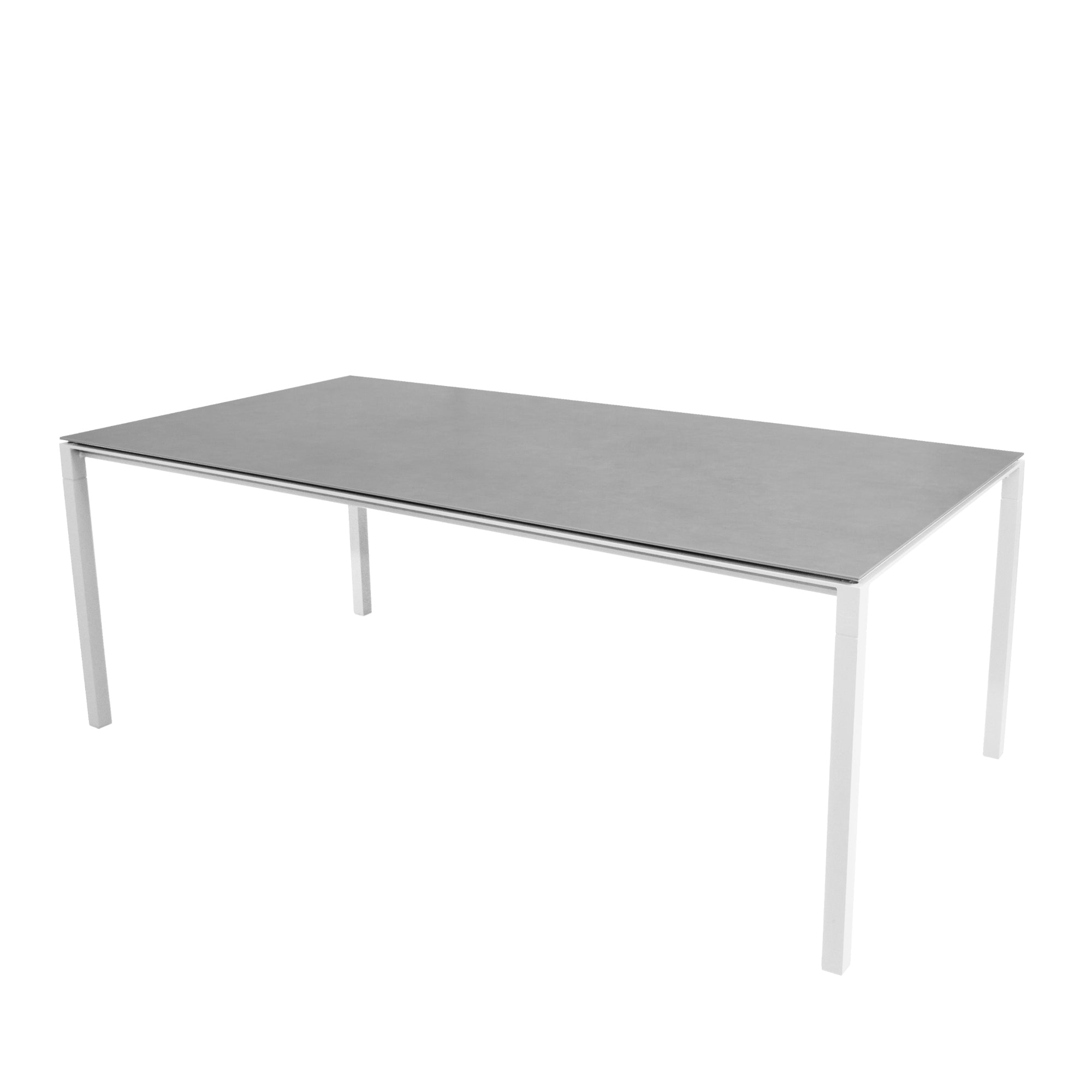 Cane-line Pure pöytä 200x100 valkoinen/betoninharmaa Cane-line