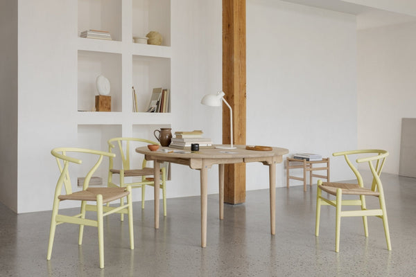 Carl Hansen & Søn CH24 Wishbone Soft Hollyhock pyökki/luonnonväri - Laatukaluste