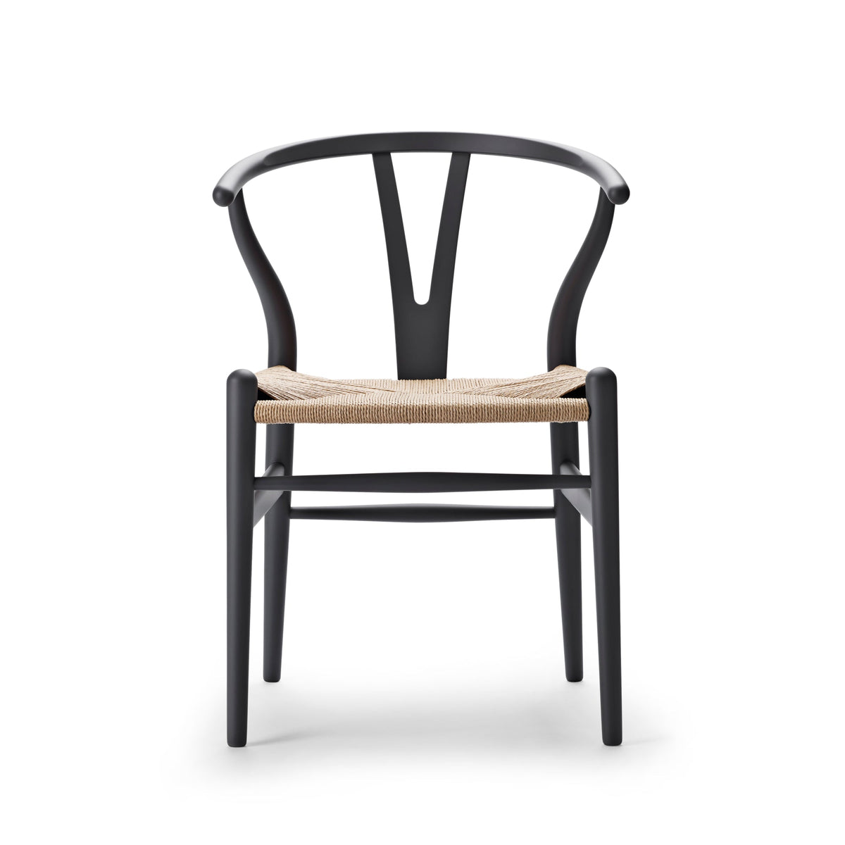 Carl Hansen & Søn CH24 Wishbone Soft tummanharmaa pyökki/luonnonväri - Laatukaluste