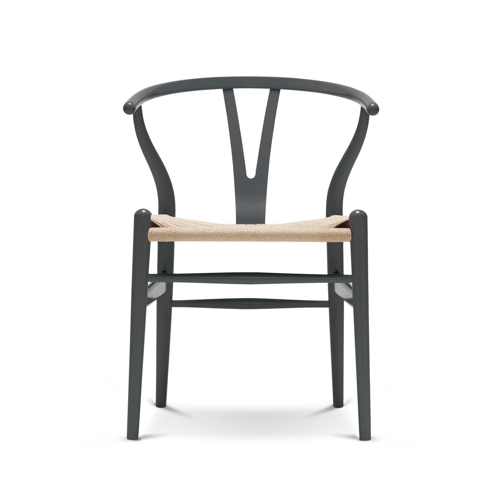 Carl Hansen & Søn CH24 Wishbone tummanharmaa pyökki/luonnonväri - Laatukaluste