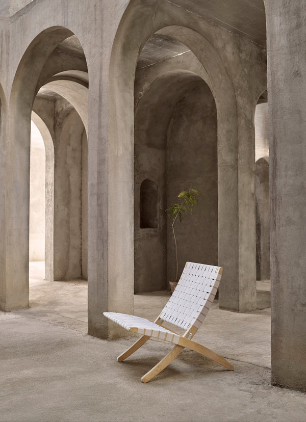 Carl Hansen & Søn MG501 Cuba lepotuoli öljytty tammi/valkoinen - Laatukaluste