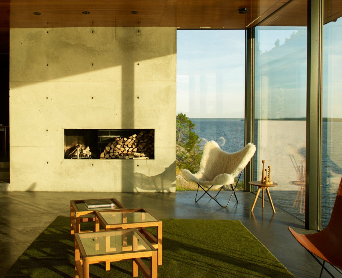 Cuero Iceland Mariposa lepakkotuoli Shorn valkoinen - Laatukaluste