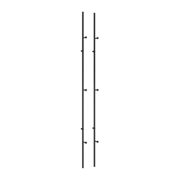 Cuero seinänaulakko 2kpl musta Cuero Design