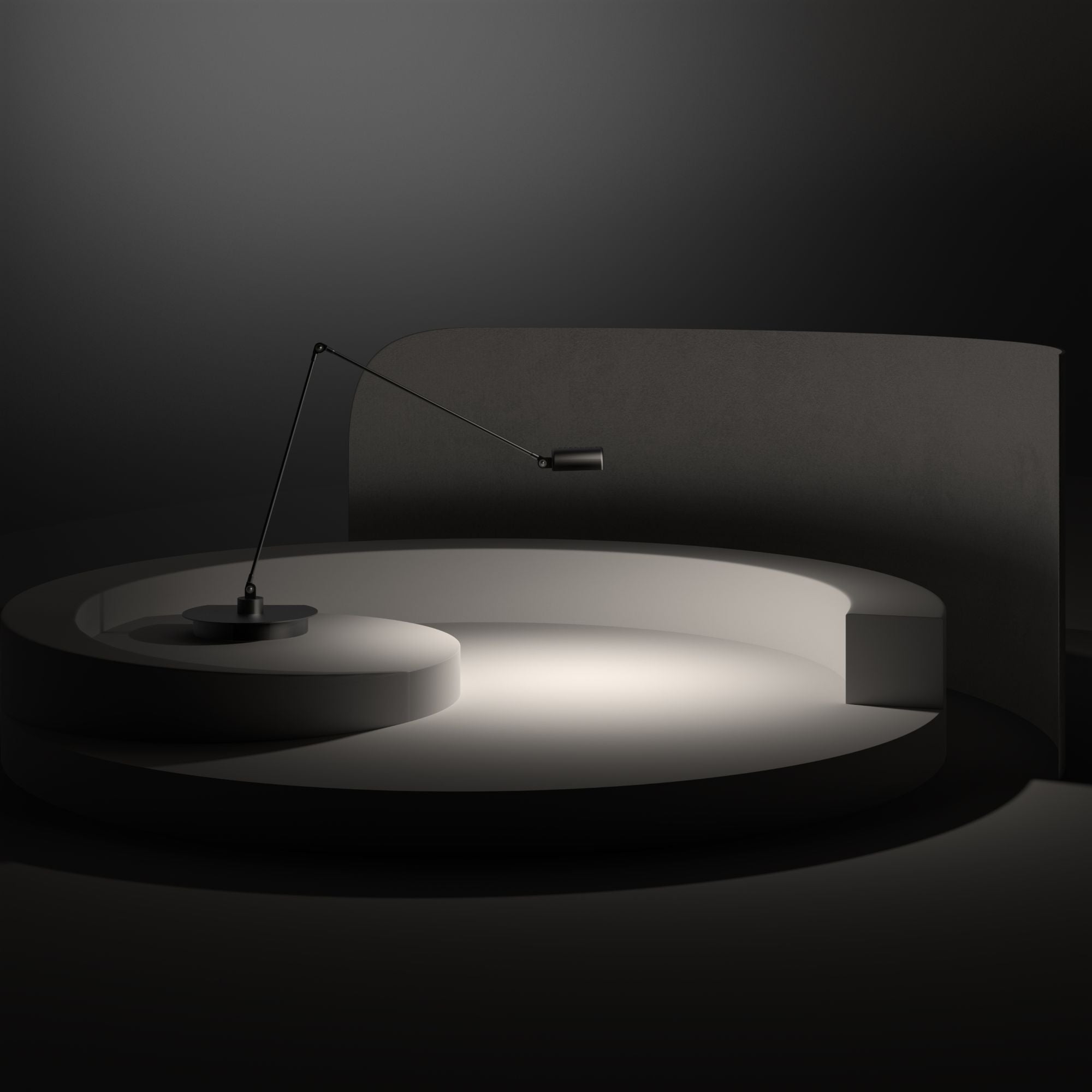 Lumina Daphine Cloe table lamp brushed nickel