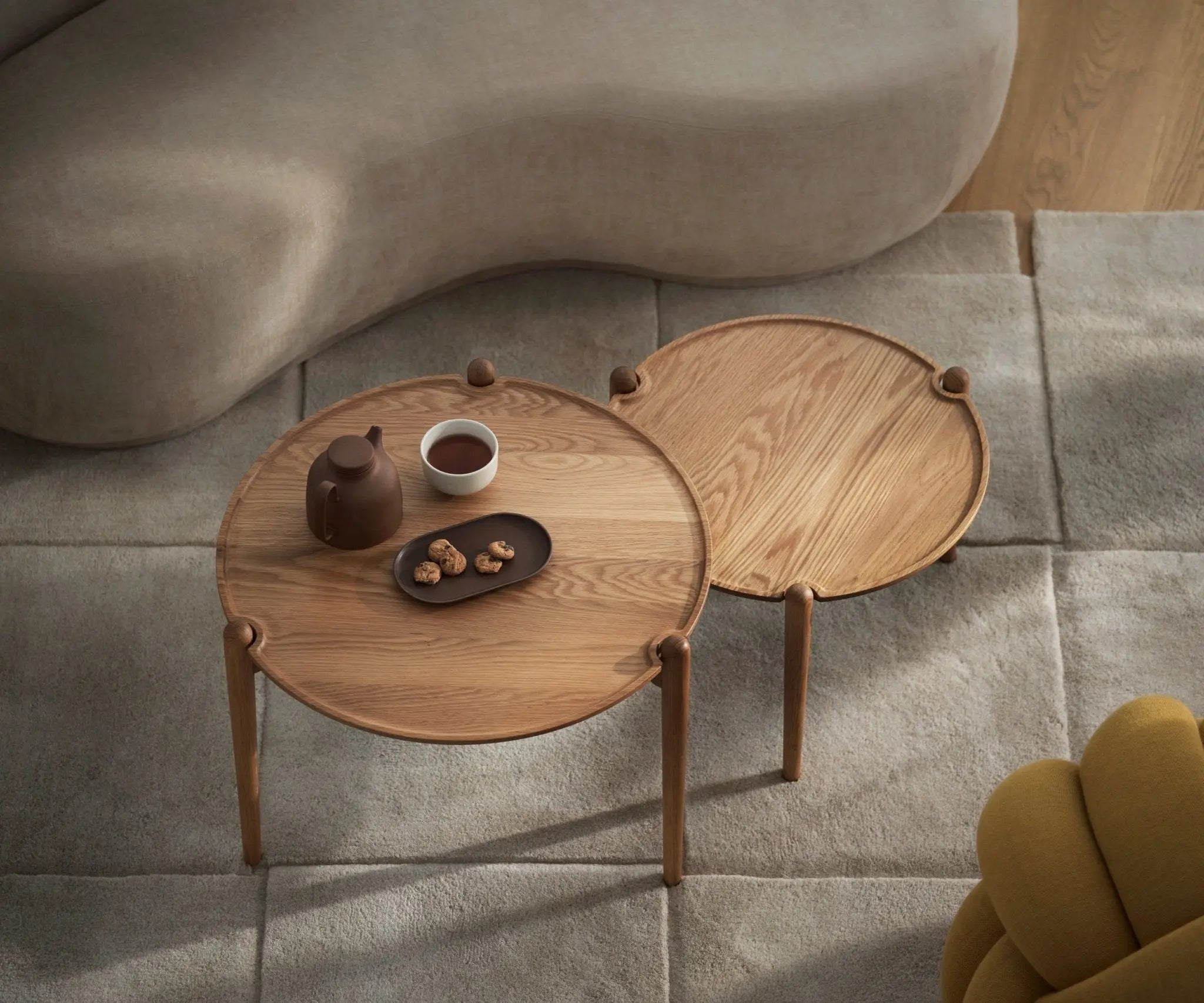 Design House Stockholm Aria sohvapöytä Ø60 tammi - Laatukaluste