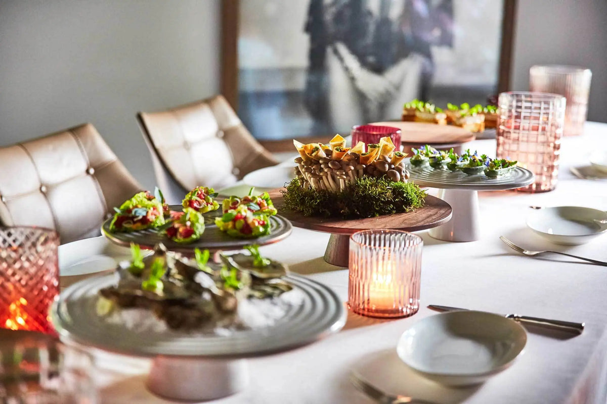 Dutchdeluxes tarjoilualusta matta platina keskikoko - Laatukaluste