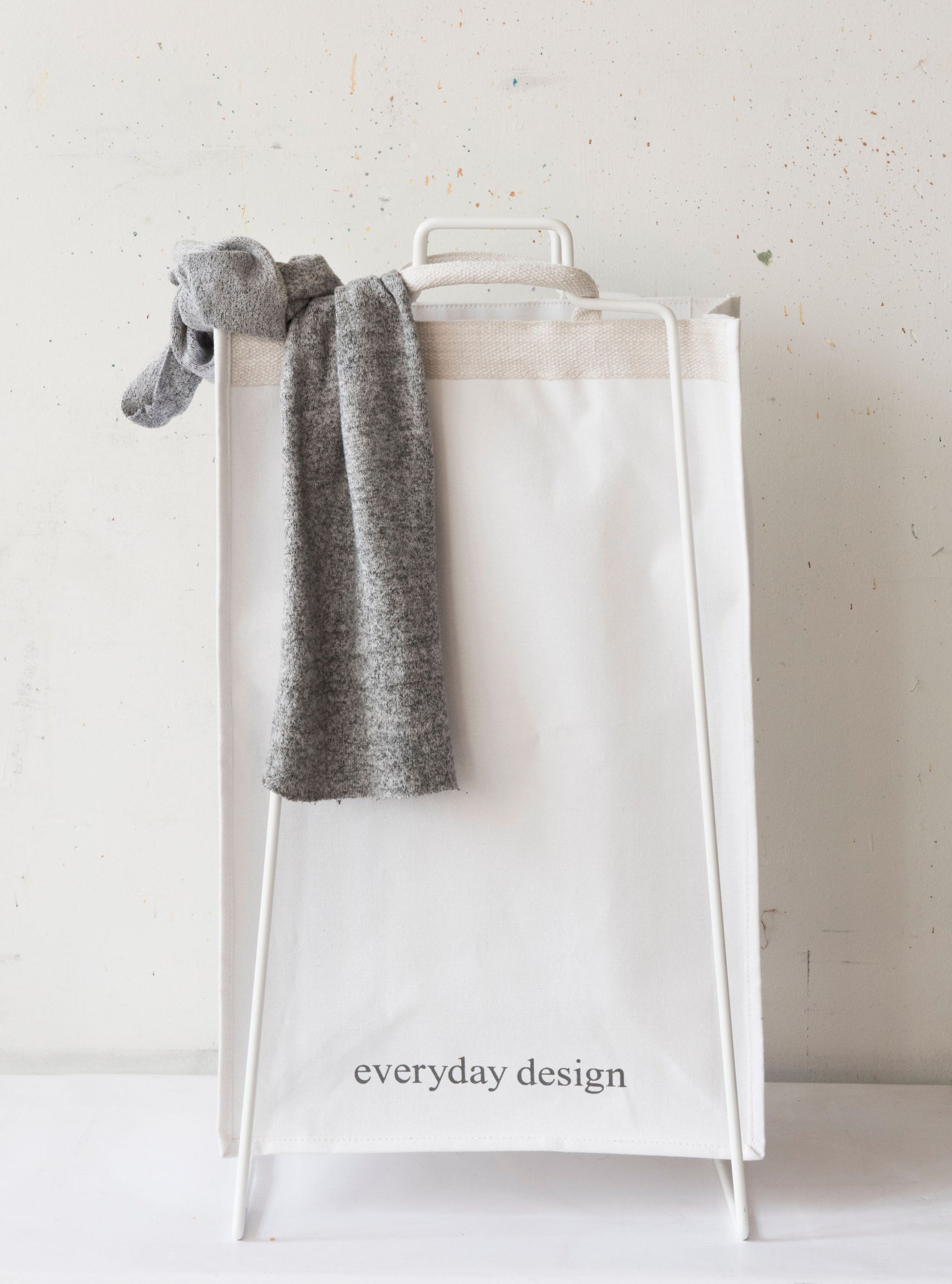 Everyday Design Turku XL teline+juuttikassi valkoinen Everyday Design