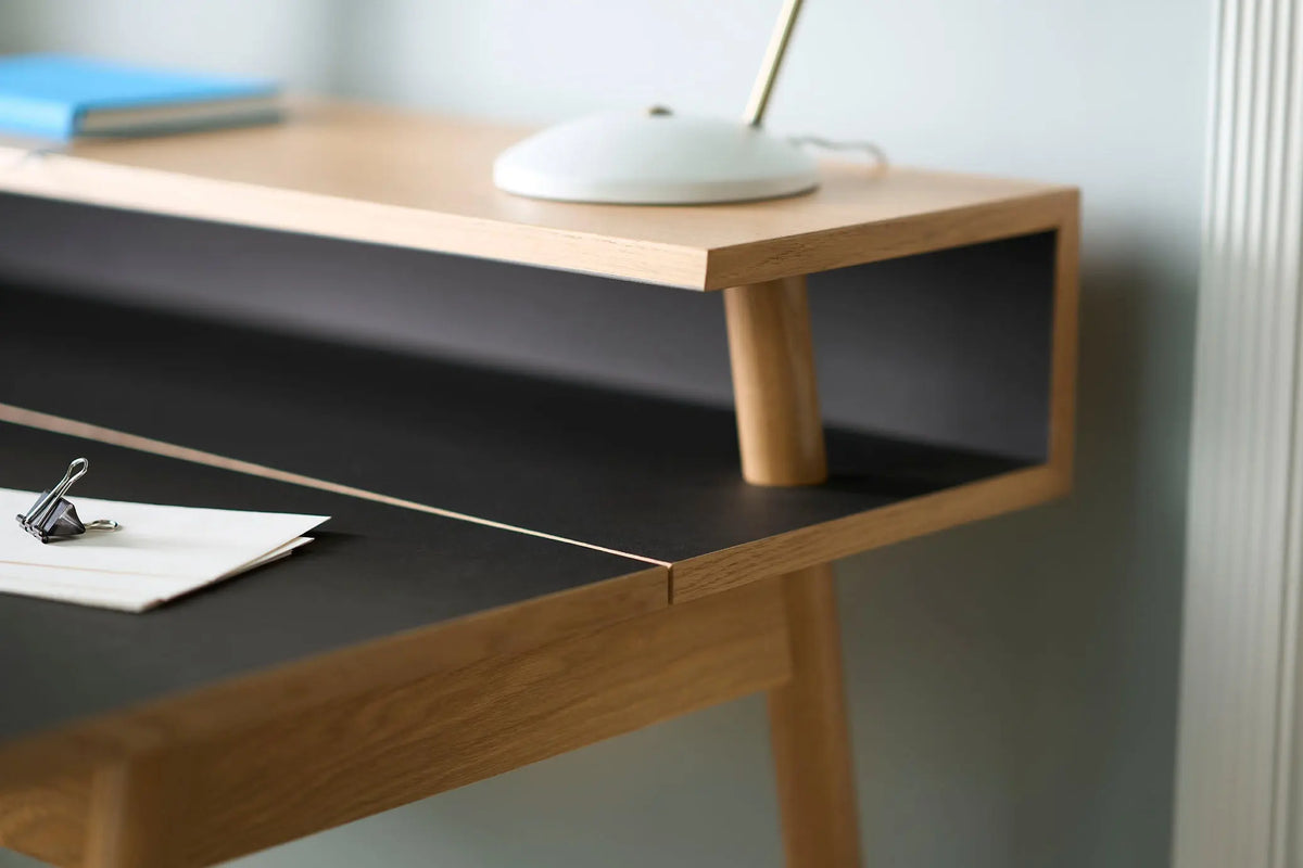 FDB Møbler C68 työpöytä tammi/musta FDB Møbler