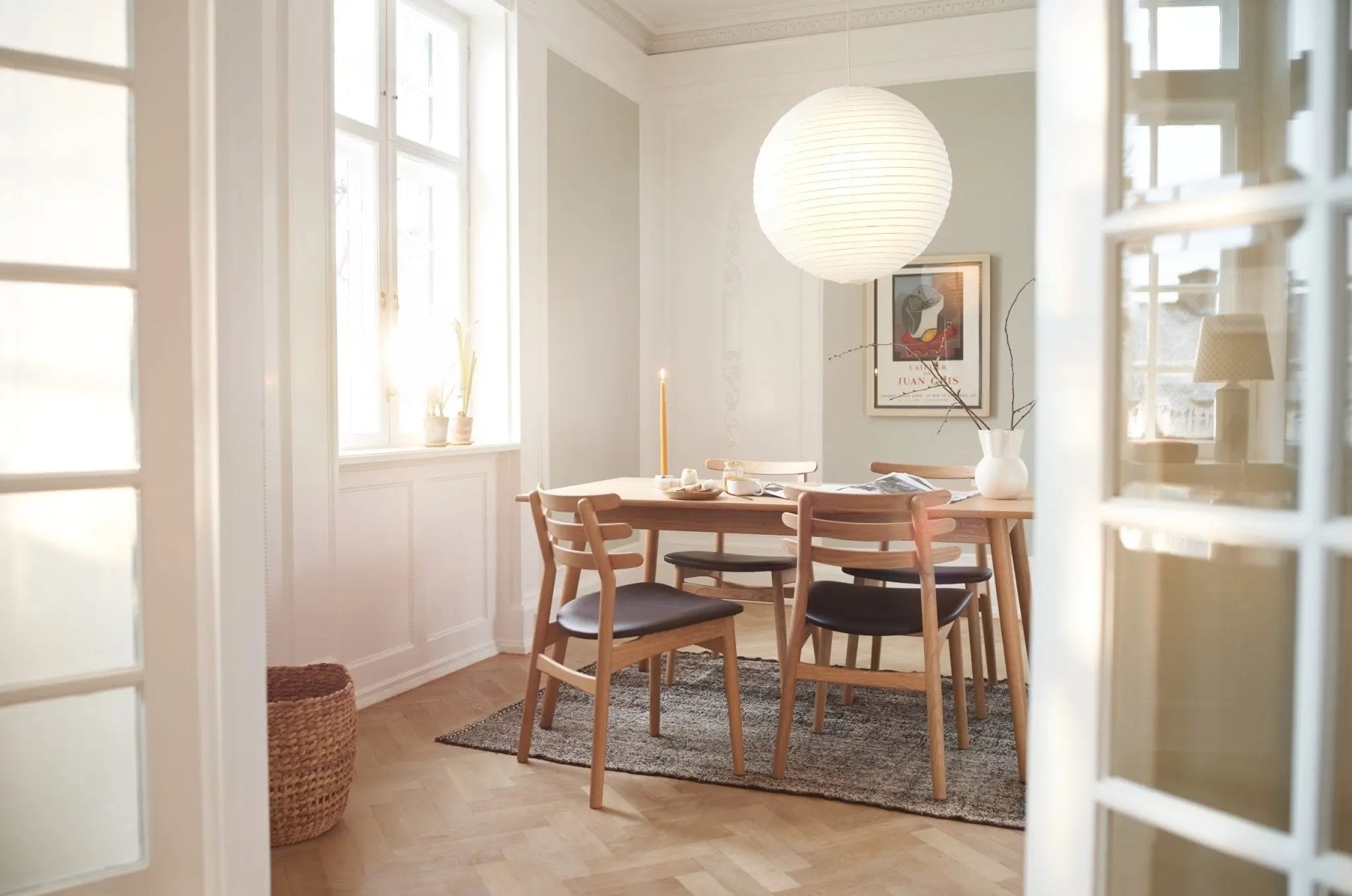 FDB Møbler J48 tuoli tammi/musta - Laatukaluste