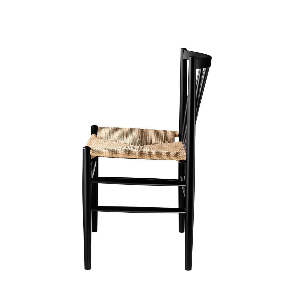 FDB Møbler J80 tuoli musta/luonnonväri - Laatukaluste