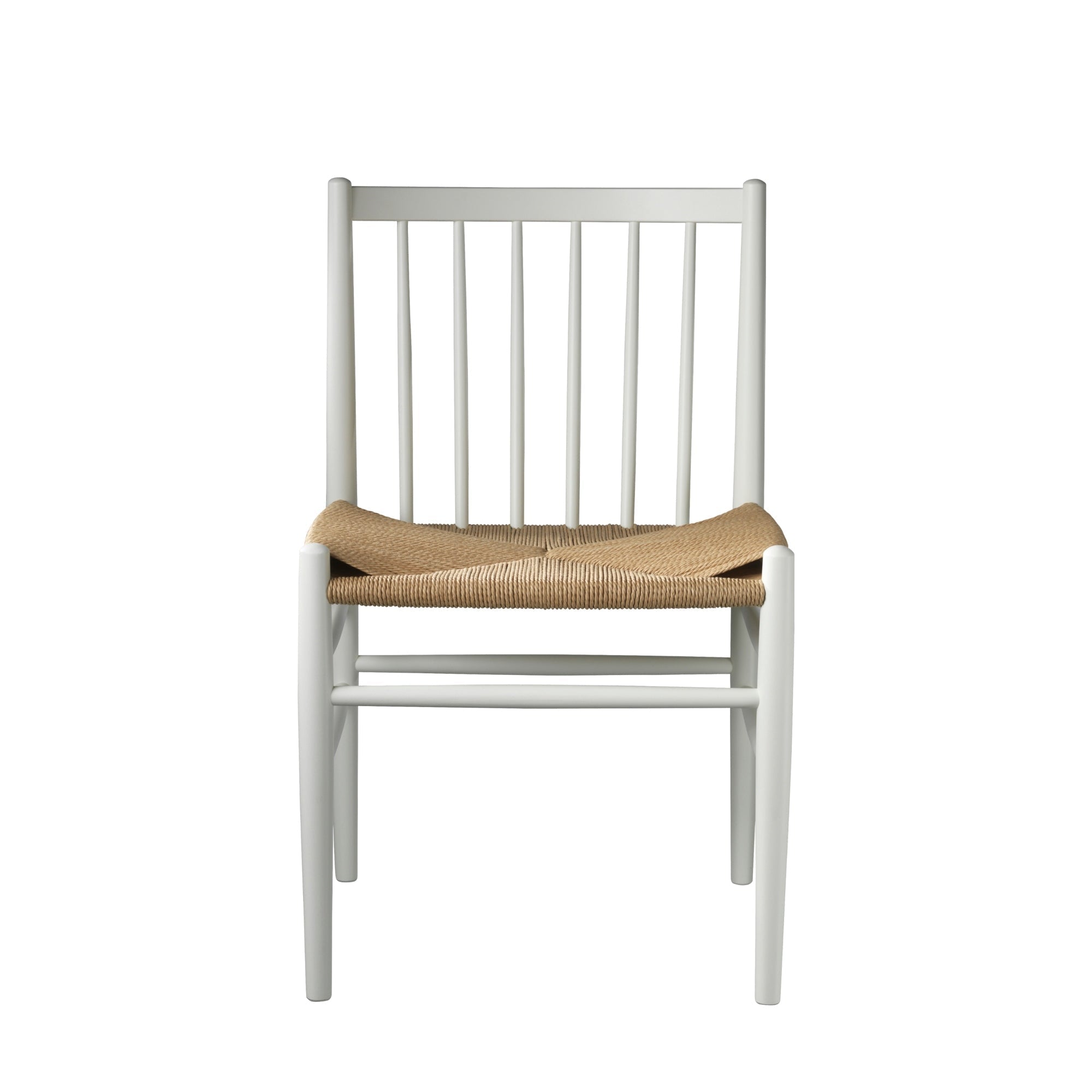 FDB Møbler J80 tuoli valkoinen/luonnonväri - Laatukaluste