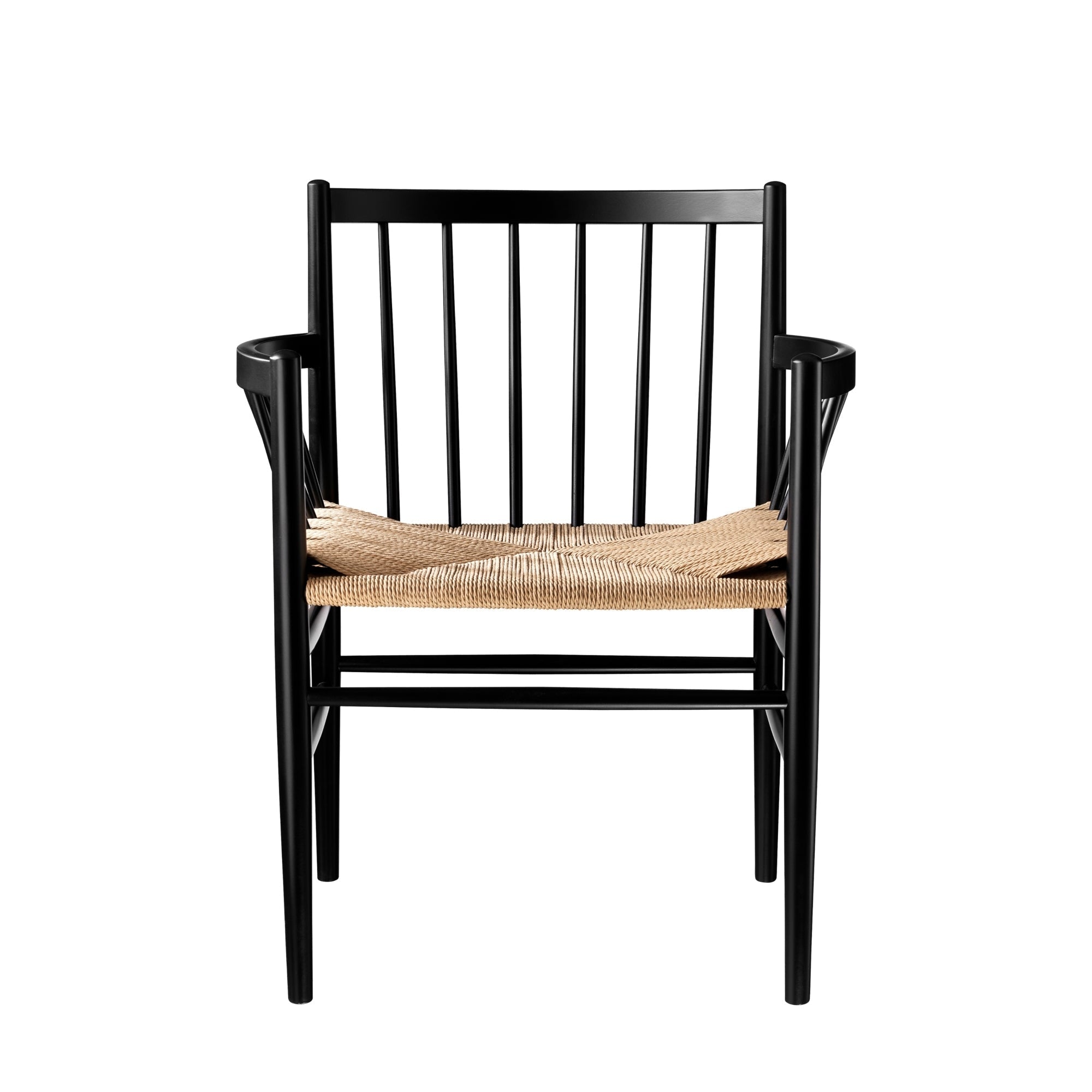 FDB Møbler J81 tuoli musta/luonnonväri - Laatukaluste